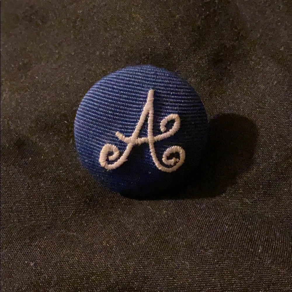 Letter “A” monogrammed pin
